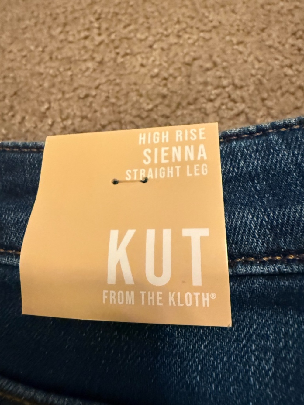 Kut from the Kloth Sienna High Rise Straight Leg Jeans - Picture 6 of 7